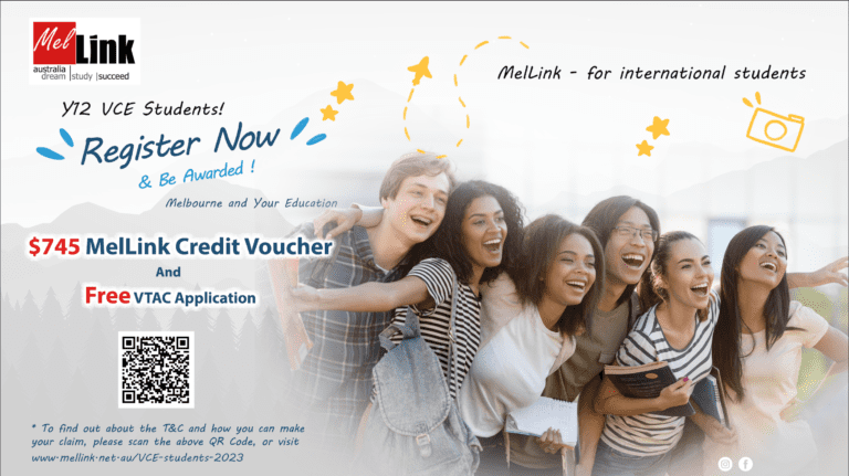 $745 MelLink Credit Voucher + Free VTAC Application cho năm học 2024